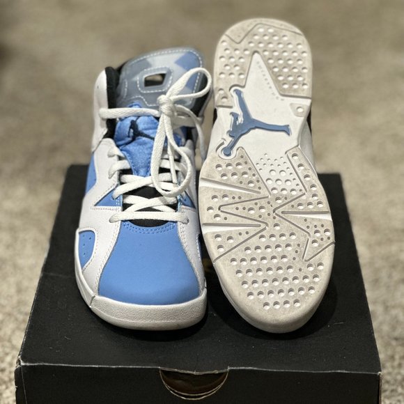 Jordan 6 Retro UNC White Size 2 (PS)